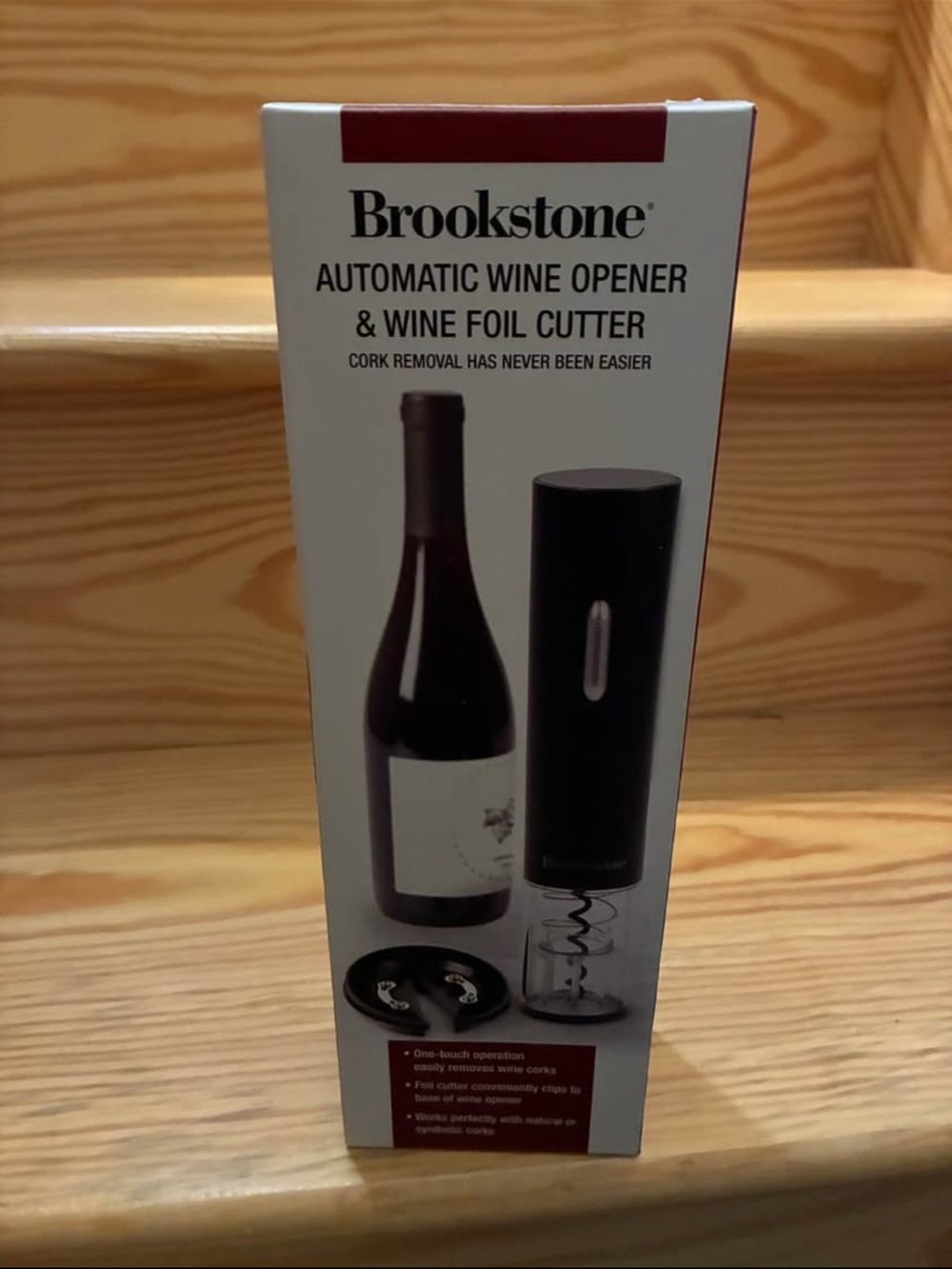 Brookstone Electric Wine Opener in Black